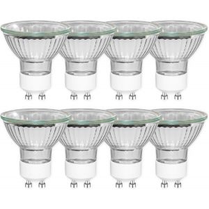 Pack de 8 12V Ampoules Halogènes Réflecteur GU5.3 50W, Dimmable Projecteur, Ampoule Spot Halogène MR16, 660LM, Blanc Chaud 2700K, 36 °Faisceaux, Base à 2 Broches - Neuf