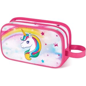 MAA-Trousse de toilette - Trousse de toilette de voyage pour filles et enfants - Sac de voyage pour le camping, Licorne B - Neuf
