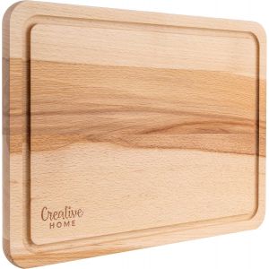 Planche A Decouper Bois | 30,5 X 22,5 Cm | Planche &Agrave; D&eacute;couper Pour La Cuisine | Avec Rainure Pour Le Jus | Bois De H&ecirc;tre Naturel | Double Face - Neuf