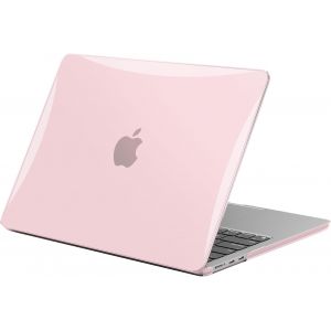 KALANKA-Coque Compatible avec MacBook Air 15 Pouces M4 M3 M2 A3241 A3114 A2941, 2025 2024 2023 Release avec Touch ID, Protection Étui Rigide en Plastique Anti-Rayures pour Mac 15 - Cristal Rose - Neuf
