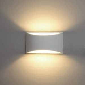 Applique Murale Led En Pl&acirc;tre Avec Ampoule G9 Pour Usage Int&eacute;rieur - Neuf