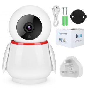 Camera de securite IP Cloud WiFi HD 720P ONVIF, sans fil, en forme de pingouin, vision nocturne, Royaume-Uni - Neuf