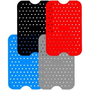 TIANYI-Lseqow Tapis Air Fryer - Doublure en silicone - R&eacute;sistant &agrave; la chaleur - R&eacute;utilisable - Double panier anti-adh&eacute;sif - Accessoire pour friteuse &agrave; air - Neuf