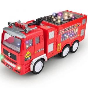 Camion de Pompier - Non sp&eacute;cifi&eacute; - 4D LED - Sons &Eacute;lectriques - Jouet &Eacute;ducatif - Pour Enfants 3-6 Ans - Neuf