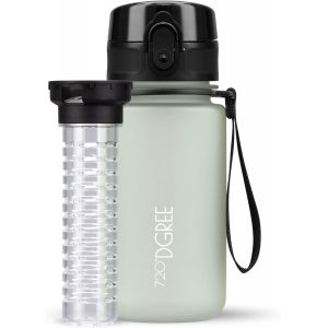 Eryi-Gourde D'eau 350ml U201cuberbottleU201c +Fruit-Infuseur, Softtouch - Sans Bpa, Anti-Fuite - Bouteille, Water Bottle Idéale Pour Enfants, École, Sport, Randonnée, Camping, Université, Voyage, T - Neuf