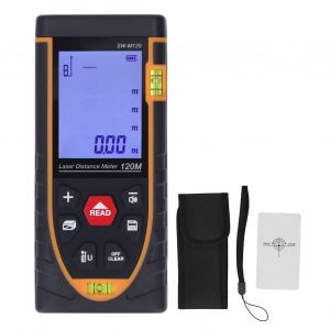XYONG Telemetre laser infrarouge SW M120, grand ecran retroeclaire, mesure de distance laser portable de haute precision, portee de 120 m - Neuf