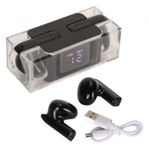 Traducteur de langue &Eacute;couteurs 144 langues en ligne Bluetooth 5.3 Traducteur sans fil &Eacute;couteurs avec affichage num&eacute;rique Noir - Neuf