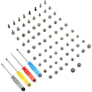 KAL-Set Complet De Vis De Remplacement Compatibles Avec Iphone Se 2022 / Se 2020/8 4.7 Inch Incl. 2 Vis Pentalobes De Chaque Couleur Incl. 4 Tournevis - Neuf