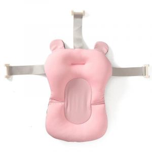 Si&egrave;ge De Bain Pour B&eacute;b&eacute; Insert De Baignoire Souple Avec Boucle R&eacute;glable Ceinture De S&eacute;curit&eacute; Soins Du Dos Berceau En Maille De Douche Flottante Pour Nouveau-N&eacute; B&eacute;b&eacute; Rose - Neuf