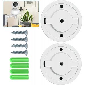 KALANKA-Lot de 2 Supports Cam&eacute;ra 55 mm pour Tapo C200, C210, IPC40C, IPC42C, TPC42EW, IPC43AN, IPC43AW, MIPC451, Bases de Montage Mural Accessoire avec Vis et Chevilles pour cam&eacute;ra de Surveillance - Neuf