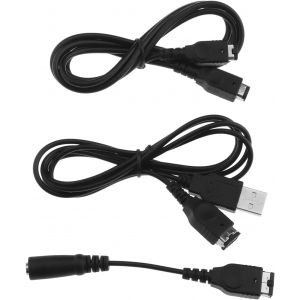 Kal-3pcs Câbles Gba Sp Compatible Avec Nintendo Game Boy Advance Sp Comprend Un Câble De Chargeur Usb Et Un Câble De Liaison Pour 2 Joueurs Adaptateur Pour Casque Cordon Jack 3,5mm - Neuf
