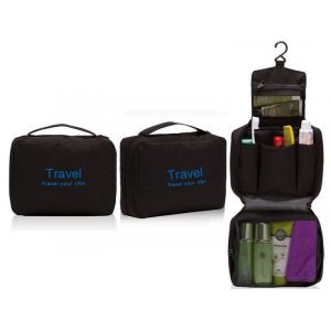 Trousse de toilette suspendue noire - Neuf