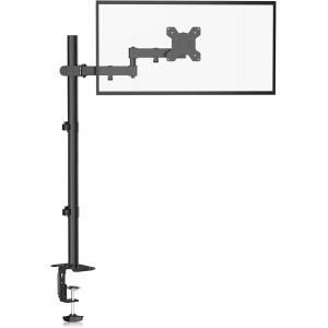 Support &Eacute;cran Pc, Bras &Eacute;cran Pour Moniteurs 13-32 Pouces, Vesa 75/100 Mm, Pied Ecran Pc R&eacute;glable En Hauteur De 80Cm, Rotation 360&deg;, Pivotement 90&deg;, Charge Max 10 Kg - Md7821 - Neuf