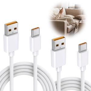 JGD-Lot de 2 C&acirc;bles 120W USB Type C C&acirc;ble de Charge Rapide, 6A USB Type C Compatible avec Xiaomi 13 Lite /14/15 Pro /13T 12T/ /11T 10T, Redmi Note 14 13 12 P + K80 K70 K60 P Ultra 5G POCO X7 X6 Pro F - Neuf