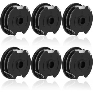 MEVRONISSHOP-6Pcs Bobine Fil Coupe Bordure, pour Parkside PRTA 20-Li A1 / B2 / C3/PRT 300 A1/PRT 550 A1/A3, Bobines de fil de Rechange Durables pour une Vitesse de Coupe Am&eacute;lior&eacute;e, &Oslash; 1,60 mm, Longueu - Neuf