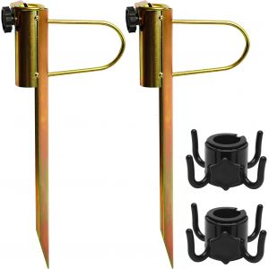 Ulteronixshop-Lot De 2 Supports De Parasol En M&eacute;tal Pour Parasols D'un Diam&egrave;tre De 20 &Agrave; 35 Mm - Neuf