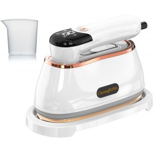 MEVRONISSHOP-D&eacute;froisseur Vapeur Vertical 2 en 1 Portable 1200W - Rer &agrave; Repasser avec Panneau C&eacute;ramique, Repassage Vapeur Vertical en 10s, Id&eacute;al pour Maison & Voyage - Neuf