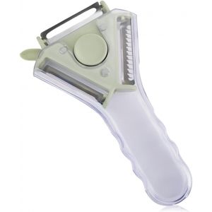 Kalanka-Eplucheur L&eacute;gumes,Econome Legumes,&Eacute;plucheur Pivotant En Acier Inoxydable,&Eacute;plucheur Multifonction 3 En 1 En Acier Inoxydable,Pour L&eacute;gumes,Fruits(Vert) - Neuf