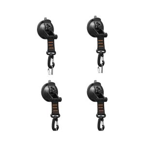 4 Pcs Ventouse Robuste avec Anneau D 360 Rotatif Camping Crochets D¿aspiration Voiture Ventouses Ancre - Neuf