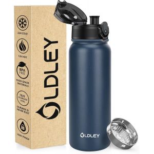 Bouteille D'eau Acier Inoxydable 600ml Bouteille Isotherme &Agrave; Double Paroi Pour Garder Les Boissons Chaudes Et Froides Sans Bpa Bouteille D'eau Isol&eacute;e M&eacute;tal Pour Sport Travail(Rouge Noir) - Neuf