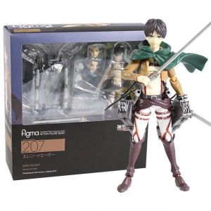 Pop39969-207--Attack On Titan Figure Max Factory Figma Mikasa Ackerman Eren Yeager Levi Ackerman Pvc Action Figure Toy Game Collection Doll - Neuf
