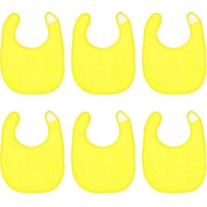 Lot De 6 Bavoirs Imperm&eacute;ables Pour B&eacute;b&eacute;s Pour Filles Bavoir De Bave En Coton Tricot Solide Bavoirs D'alimentation Pour Nourrissons - Fille - Neuf