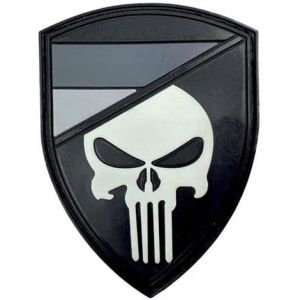 Kalanka-Patch Écusson Drapeau De L'allemagne - Airsoft - Paintball - Pvc - Fermeture Velcro - Noir - Brille Dans L'obscurité - Neuf