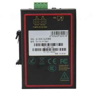 Commutateur Ethernet a 5 ports sur rail DIN, montage sur rail DIN, conception de qualite industrielle, alimentation redondante, commutateur Fast Ethernet sur rail DIN - Neuf