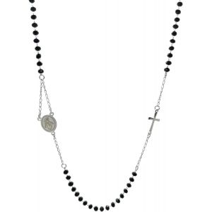 Kal-Collier Chapelet Femme Homme Acier Inoxydable 316l Argent&eacute; Dor&eacute; Noir Hypoallerg&eacute;nique De Haute Qualit&eacute; U2013 Coffret Cadeau - Neuf