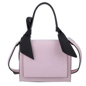 Sac &agrave; Main pour Femme Mignonne avec N?uds D&eacute;coratifs et Rabat Rigide Gallantry Rose - Neuf