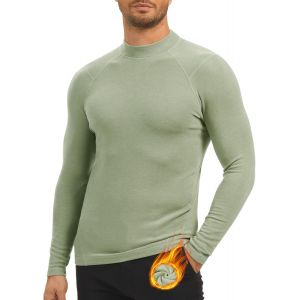 Jexnovashop-Sous-V&ecirc;tement Thermique Homme Haut &Agrave; Manches Longues L&eacute;ger Chemise De Travail Et Sport Douce Pour Temps Froid - Neuf