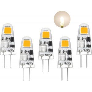 Ampoules Led G4,12v Ac/Dc Blanc Naturel 4000k,160lm Pas De Scintillement,1.5w Remplace Les Ampoules Halogènes 15w, Petites Ampoules À Led À Culot Fixe,Pour Hotte D'aspiration Pour La Cuisine, Lot De 5 - Neuf