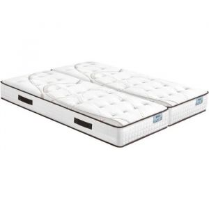 Matelas 2x90x190 - EBAC LITERIE - Moorea - Mousse - Hauteur 25 cm - Soutien ferme - Neuf