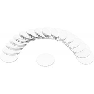Kal-16pcs Verre De Montre En Cristal, 22,5mm Lentille Ronde Unique En Dôme Simple Pour Le Remplacement De Pièces De Réparation De Montre, Clair - Neuf