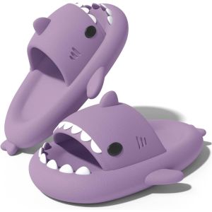 Ihkhu-Claquettes Requin Enfants Chaussons De Maison Pantoufles De Bain Fille Garçon Chaussures Pour Piscine Et Plage Et Douche Shower Tongues Plates Antidérapant Sandales Été - Neuf
