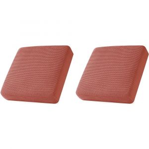 Housses extensibles pour coussins de canap&eacute; - Rouge, lot de 2, compatibles avec la plupart des coussins, tissu r&eacute;sistant, faciles &agrave; installer, prot&egrave;gent vos meubles - Neuf
