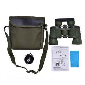 Jumelles Telescopiques Portables Etanches 50 Mm 10x Hd Pour Exterieur, Vision Nocturne (Vert Armee) - Neuf