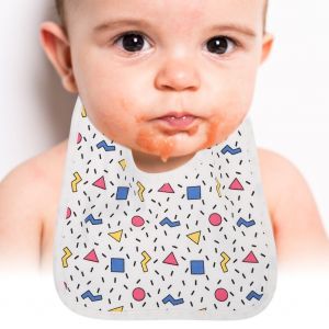 Bavoirs En Coton Pour Nouveau-Ne, Bavoir Pour Tout-Petit, Bavoir Doux A Pression (Tangram) - Neuf
