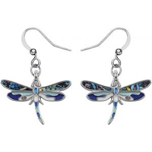 Kal-Boucles D'oreilles Alliage D'émail Libellule Pendantes Pour Femmes Filles Enfants Été Insectes Bijoux Libellule Cadeaux - Neuf