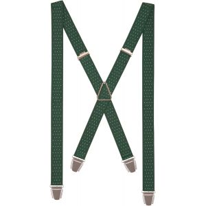 Cauc-Bretelles Homme Fines Made In France - Elastique Solide & 4 Pinces Ultra Fortes En X - Bretelles 2,5cm De Large Taille Ajustable Garantie &Agrave; Vie - Neuf