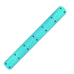 1 PCS Règle Souple 30cm / Instrument de Mesure Incassable/Mesure en centimètre (30) et en Pouces (12) - Couleur aléatoire (bleu, jaune, vert, ...) - Neuf