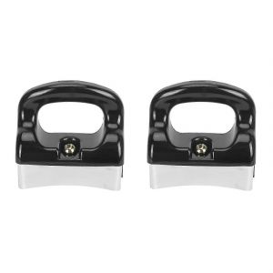 2x Home Noir Argent Bak&eacute;lite Poign&eacute;e Pour Po&ecirc;le &Agrave; Frire Casserole Batterie De Cuisine - Neuf