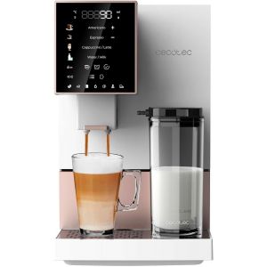 ChenQuanSarl-Machine A Cafe Grain Cremmaet Compactccino White Rose.19 Barres,Thermoblock, Grains De Café Fraîchement Moulus Avec Plug&Play,Réservoir De Café De 150Gr Avec Moulin,1,1 L D'Eau, 400Ml De - Neuf