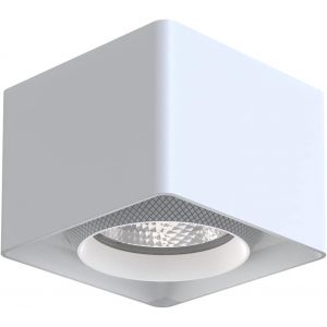 KALSW-Spot Led En Saillie 9W Aluminium Carr&eacute; 3000K Spot Encastrable Au Plafond Angle De Faisceau 36&deg; Pour Galerie Salon Couloir Bureau - Neuf