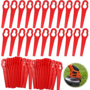 Rouge en Plastique Lames de Tondeuse, 120 Pack, Plastique, Lames de Tondeuse, Plastique, Lames de Tondeuse à Gazon, Tondeuse à Gazon Accessoires, en Plastique Lames de Rechange pour les Chevêtres - Neuf