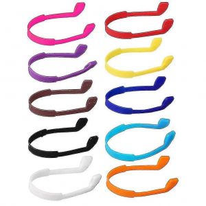 Paquet De 10 Sangles De Lunettes En Silicone,Lunettes De Soleil Antid&eacute;rapantes Pour Enfants (Multicolore) - Neuf