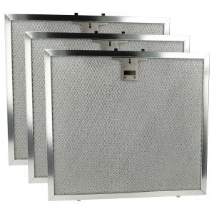 vhbw 3x Filtre anti-graisse remplacement pour Miele 4002515415979, 8269491, 8262680 pour hotte de cuisine - 28,4 x 31,5 x 0,9 cm, acier inox - Neuf