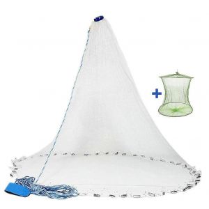 Filet De P&ecirc;che De 90 Cm &Agrave; 3 M De Rayon Pour La P&ecirc;che En Eau Sal&eacute;e - Neuf