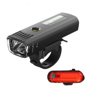 Ensemble D'eclairage De Velo Rechargeable Par Usb, Eclairage Avant Et Arriere Etanche, Feux D'avertissement Arriere Pour La Conduite Nocturne En Vtt - Neuf