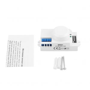 HJLIAN Mini interrupteur d'eclairage a micro-ondes 110 V/220 V/DC 9-24 V, capteur a induction et vibrations, M001 (110 V) - Neuf